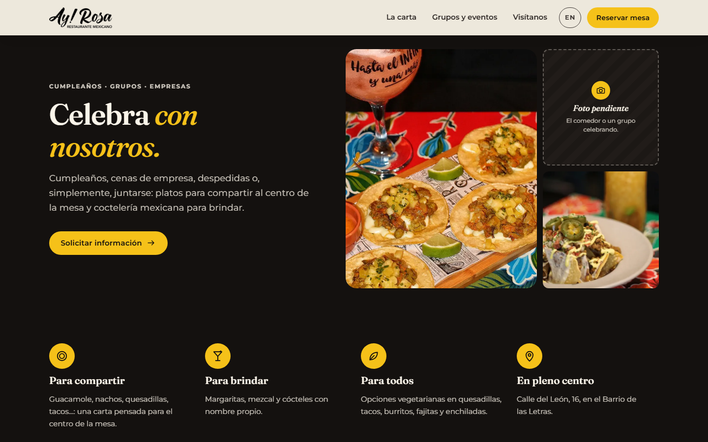 Nueva web: Los menús de grupo son un PDF de 2025 en Google Drive